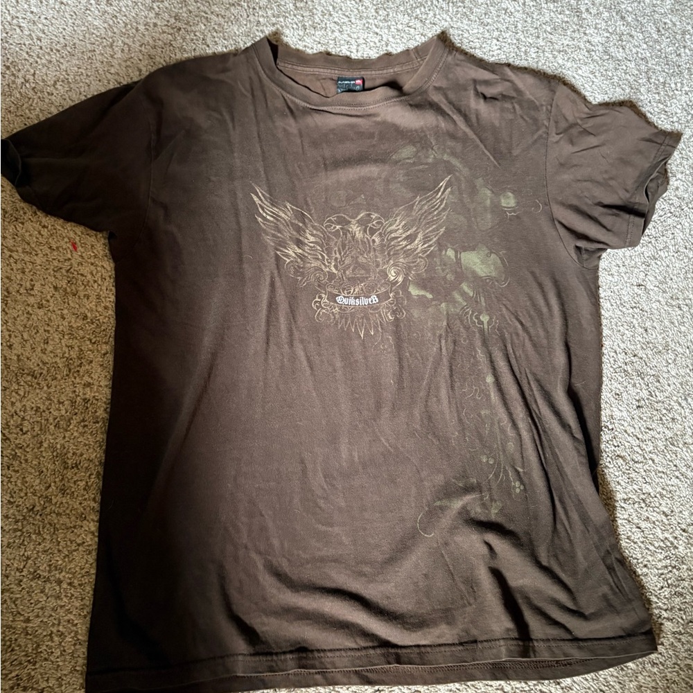 Quiksilver Brown Short Sleeve Tee Casual Wear